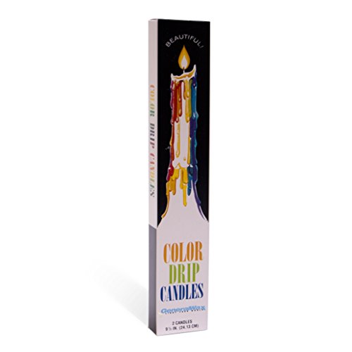 Color Drip Candles - Unscented, 3-Pack