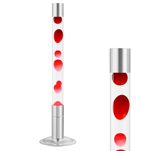 30-Inch Liquid Motion Lamp (Red Wax + White Liquid)