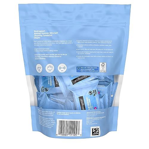 Neutrogena Makeup Remover Wipes, Individually Wrapped