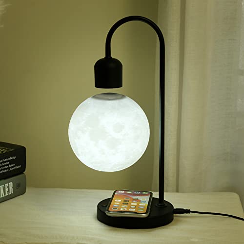Floating Moon Lamp with Wireless Charger