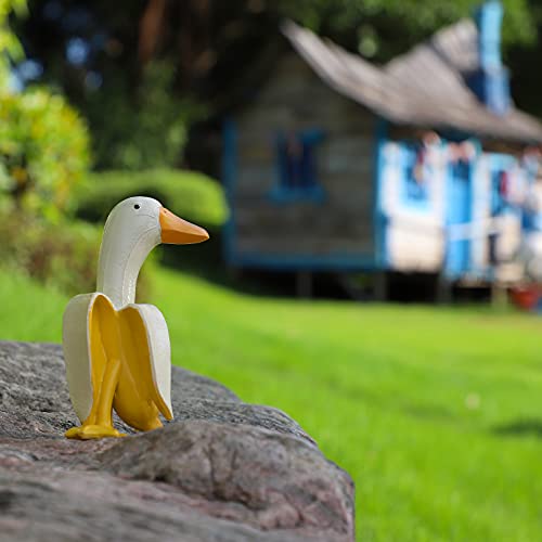 Banana Duck Garden Statue - Outdoor Decor