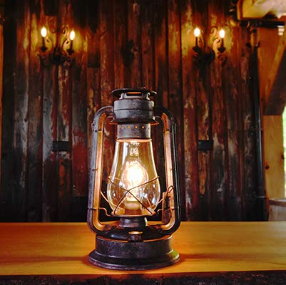 Rustic Farmhouse Lantern Lamp