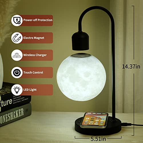 Floating Moon Lamp with Wireless Charger