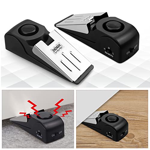 Door Stop Alarm with 120DB Siren (Pack of 2)