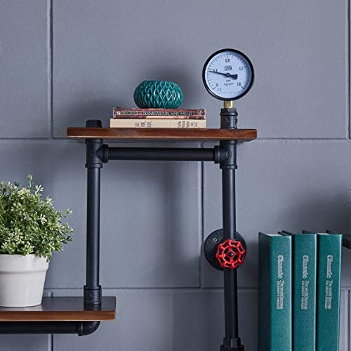 Rustic Modern Ladder Pipe Shelf