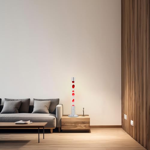 30-Inch Liquid Motion Lamp (Red Wax + White Liquid)