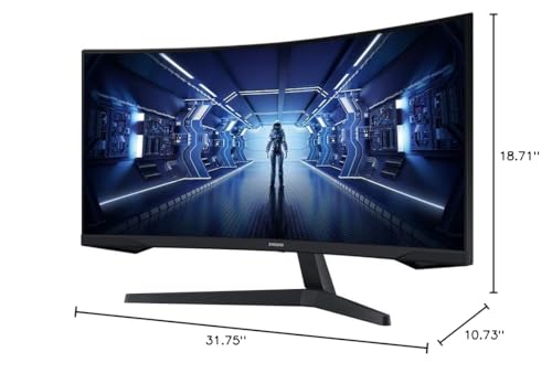 Ultra-Wide Gaming Monitor with 1000R Curved Screen, 165Hz