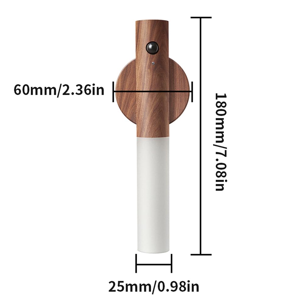 Motion Sensor Night Lights (Walnut Wood)