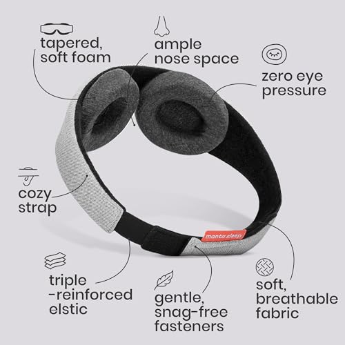 Manta Sleep Mask - 100% Light Blocking
