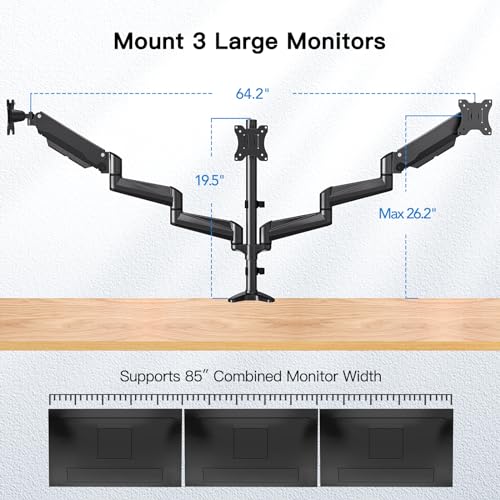 Triple Monitor Mount Stand