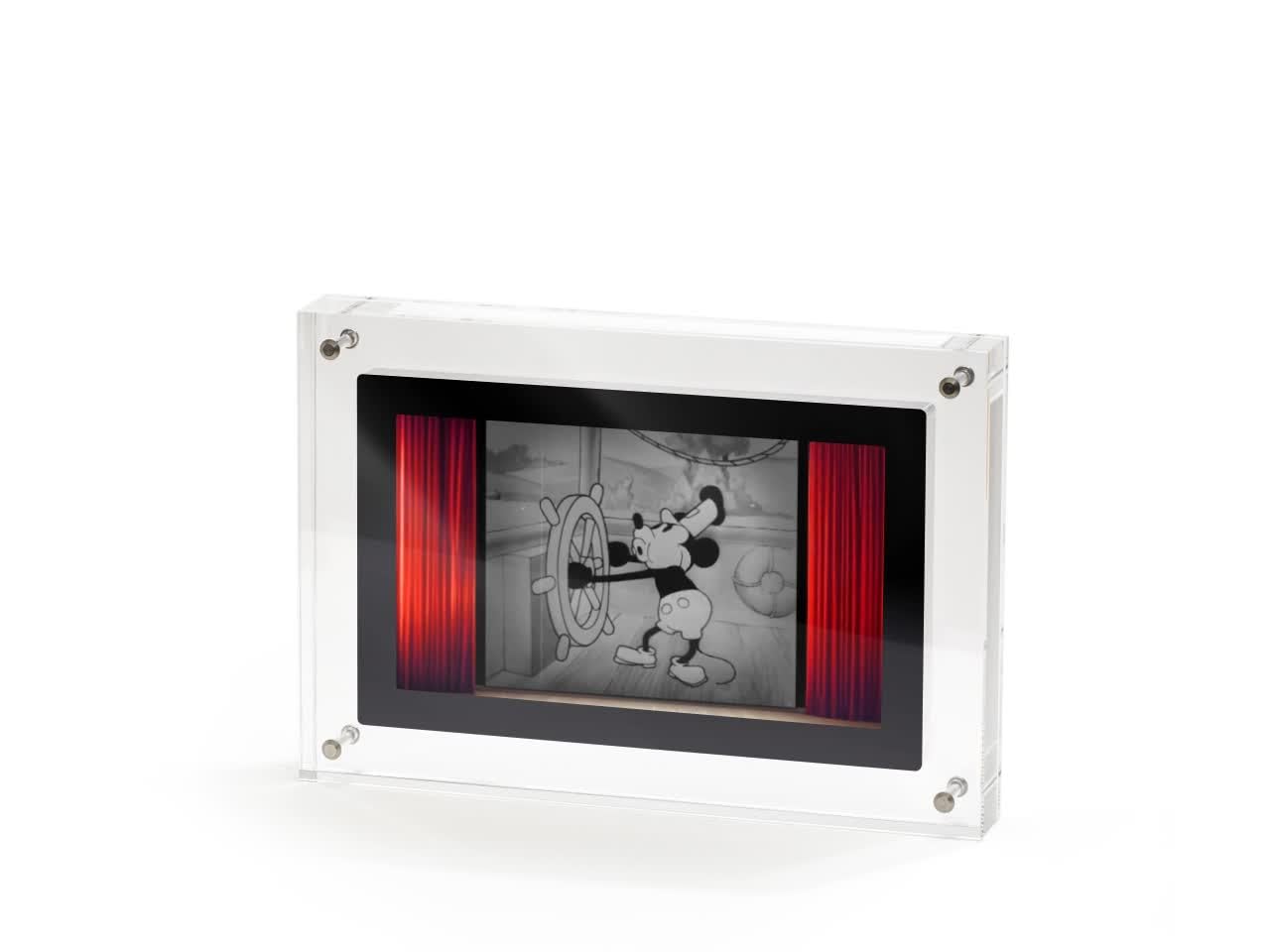 Steamboat Willie Digital Art Frame - Large Acrylic