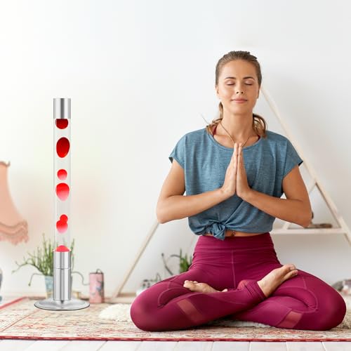 30-Inch Liquid Motion Lamp (Red Wax + White Liquid)