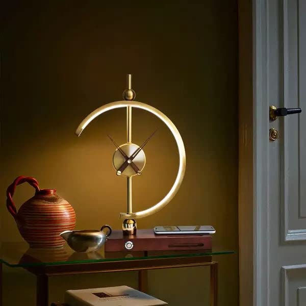 Clock Desk Lamp with Wireless Charger