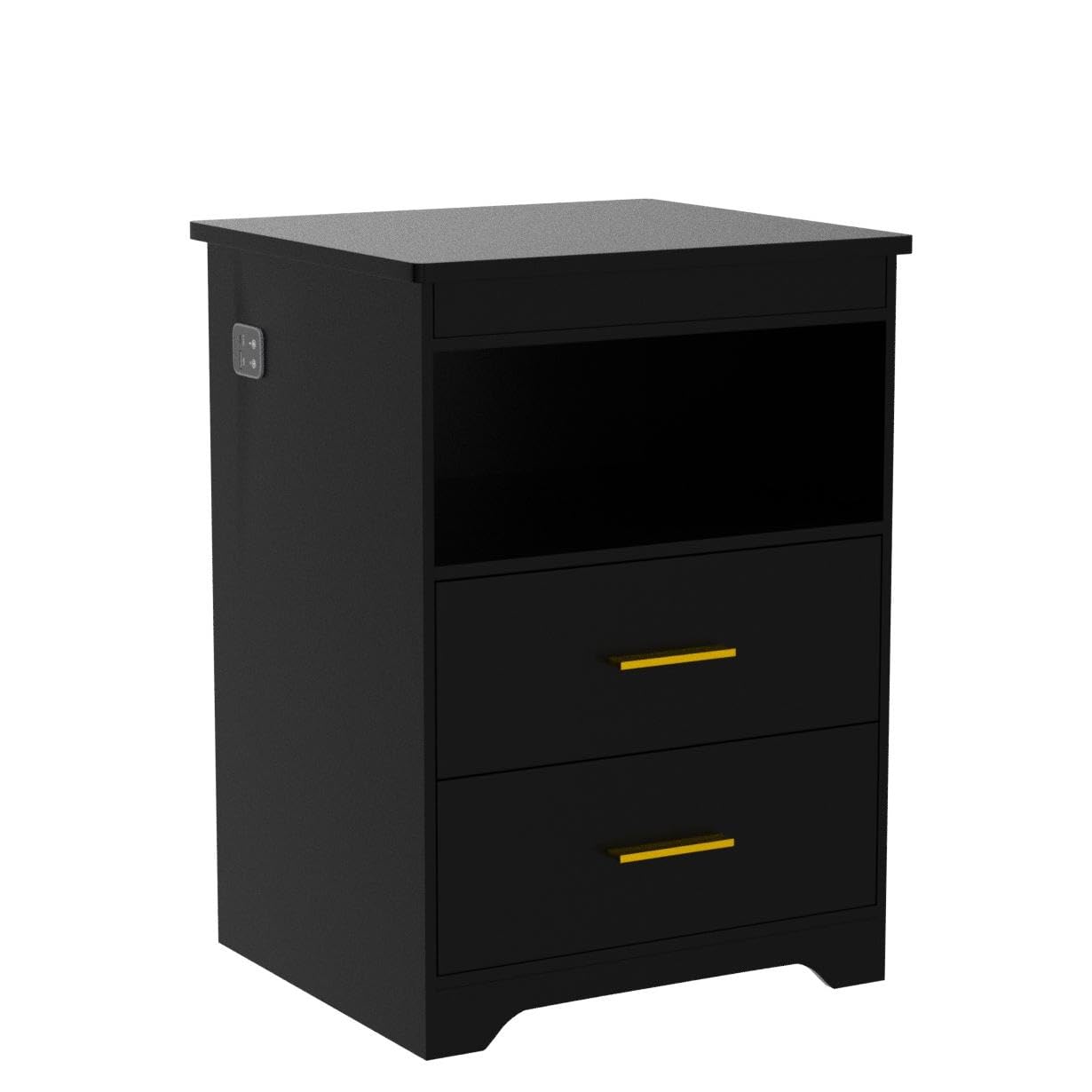 LED Nightstand with Gun Drawer