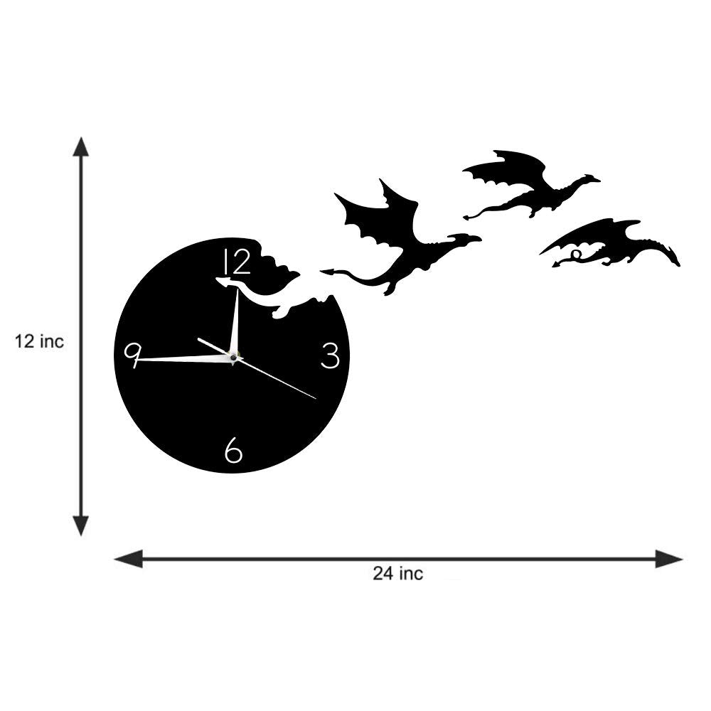 Flying Dragon Wall Clock