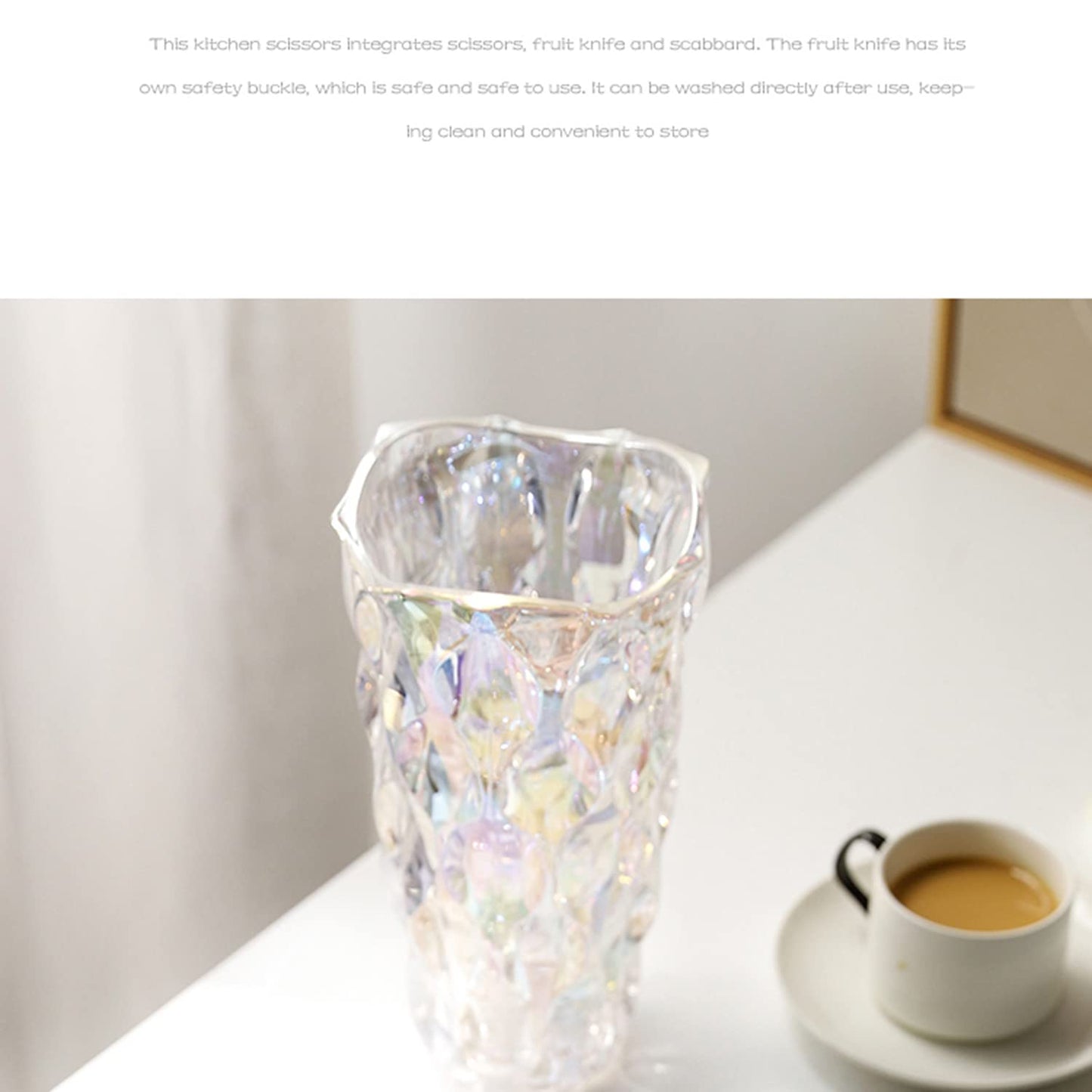 Elegant Tall Clear Glass Vase: Showcase Your Blooms
