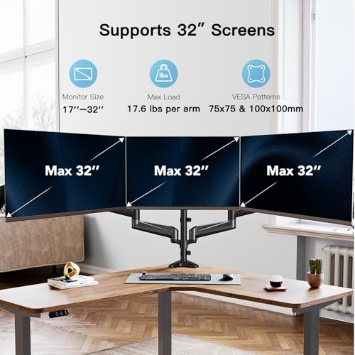Triple Monitor Mount Stand