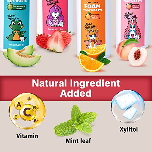 Kids Foam Toothpaste with Fruit Flavor