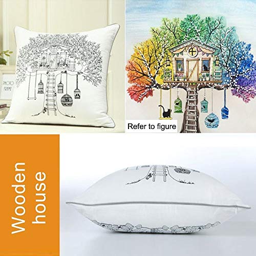 DIY Coloring Pillowcase - Treehouse Design