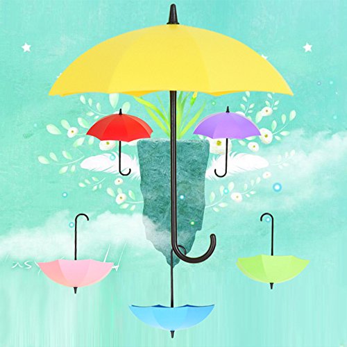 Colorful Umbrella Key Holder Set