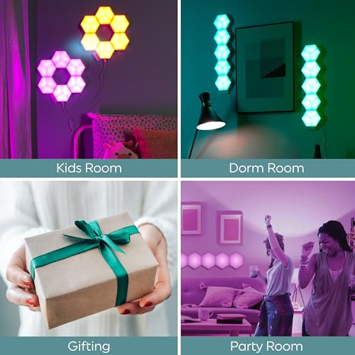 LED+ Color Changing Hexagon Panels with Remote