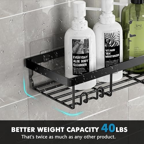 Adhesive Shower Caddy Organizer Shelves