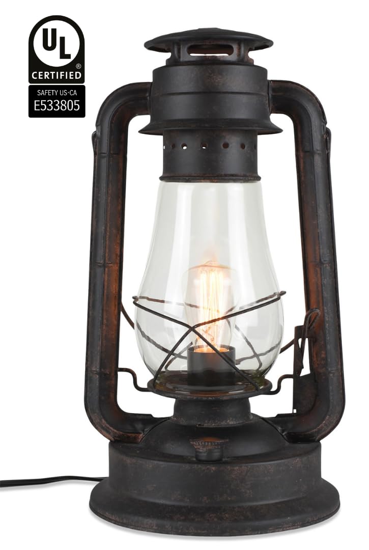 Rustic Farmhouse Lantern Lamp