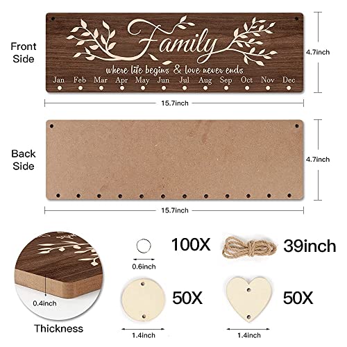 Family Reminder Calendar Board