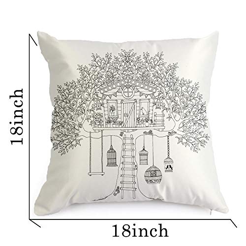 DIY Coloring Pillowcase - Treehouse Design