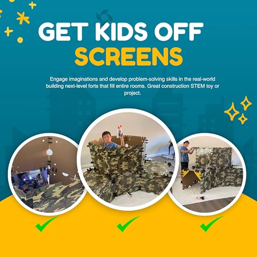 Cardboard Fort Building Kit for Kids