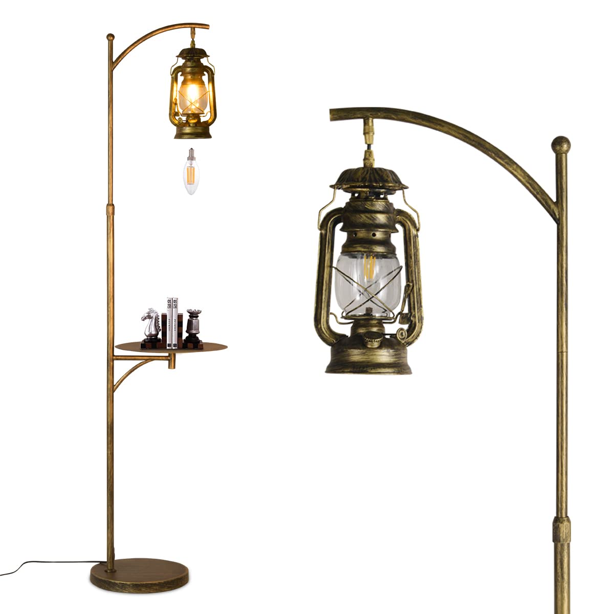 Beaysyty Bronze Artisan Country Floor Lamp