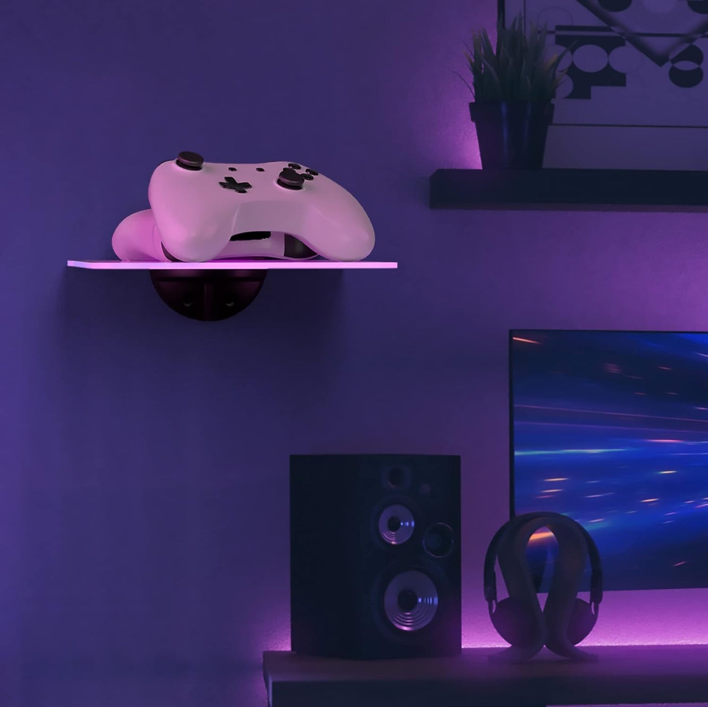 LED Wall-Mounted Acrylic Display Shelf