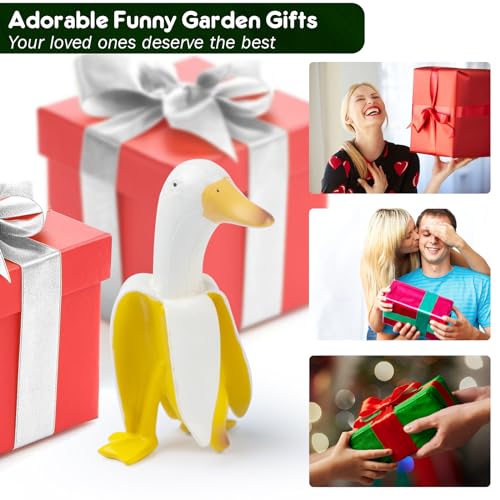 Banana Duck Garden Statue - Outdoor Decor