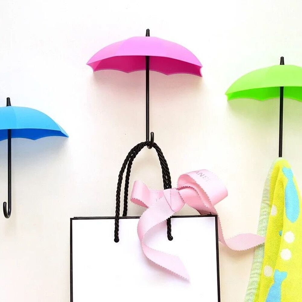 Colorful Umbrella Key Holder Set