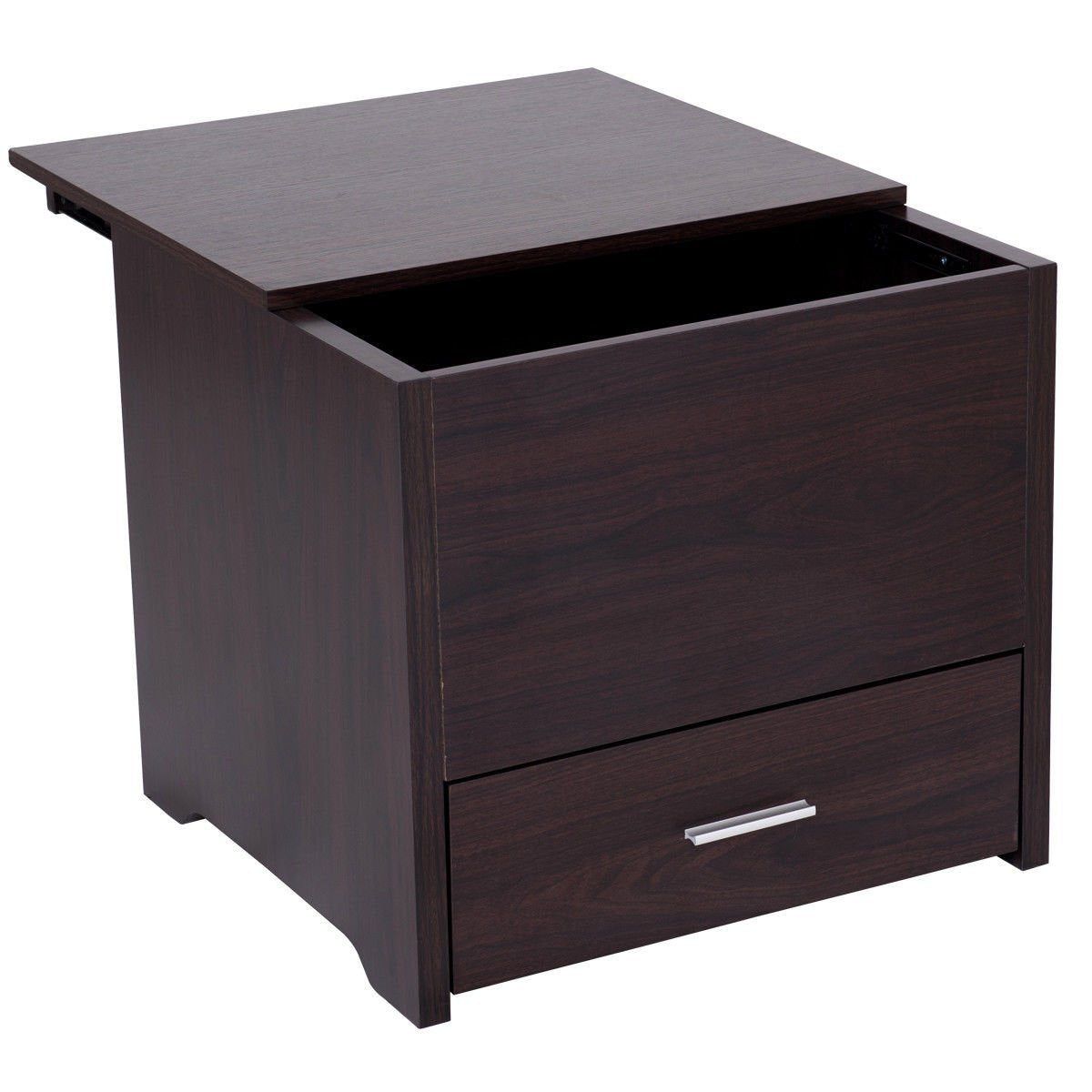 Side End Table with Hidden Compartment