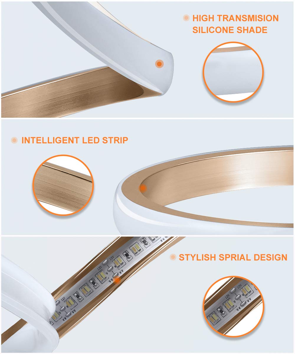 NUÜR Spiral LED Table Lamp