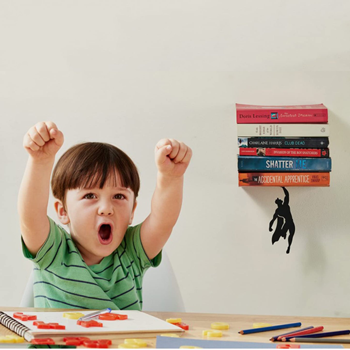 Superhero Floating Bookshelf