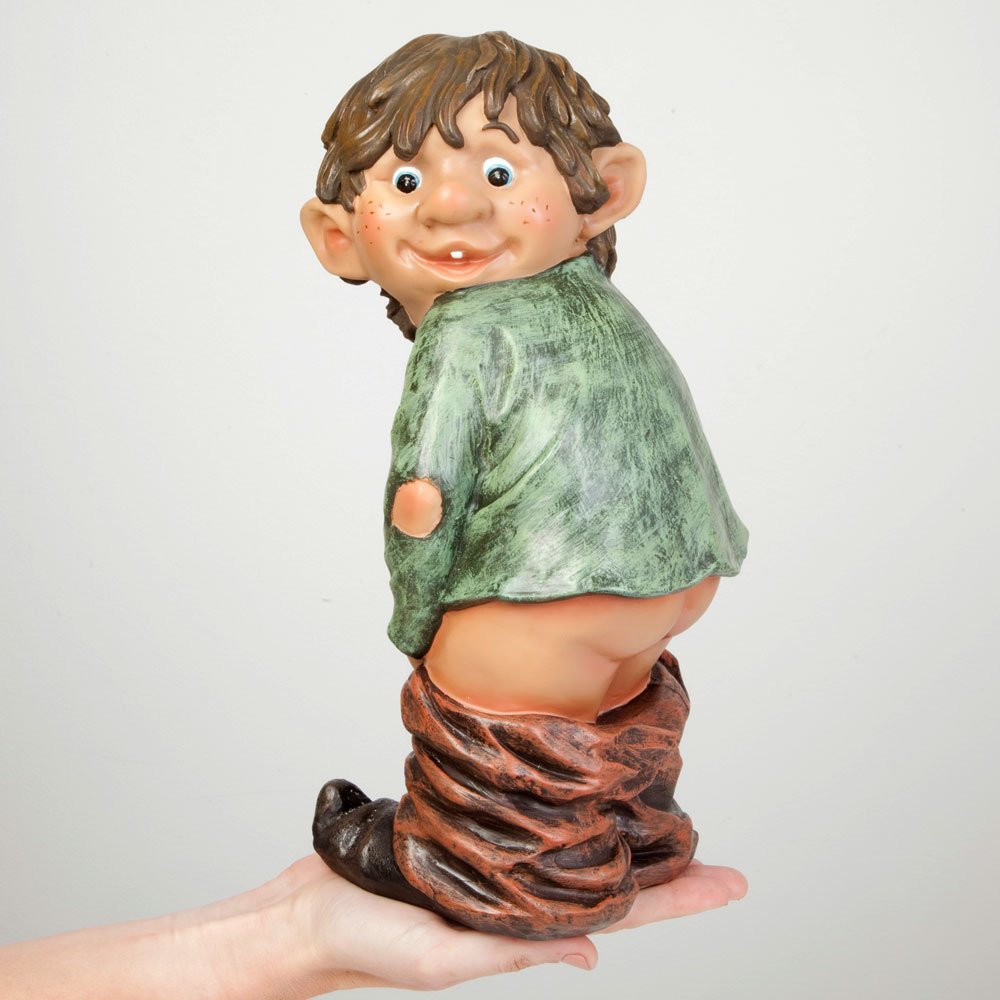 Naughty Garden Elf Statue