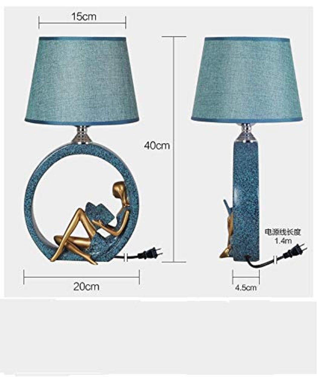 Novelty Girl Reading Lamp