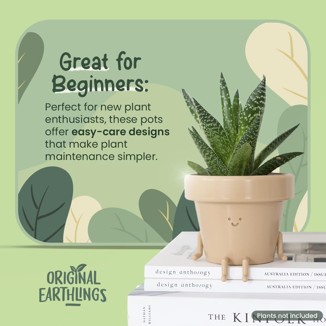 Original Earthlings Smiley Face Plant Pot