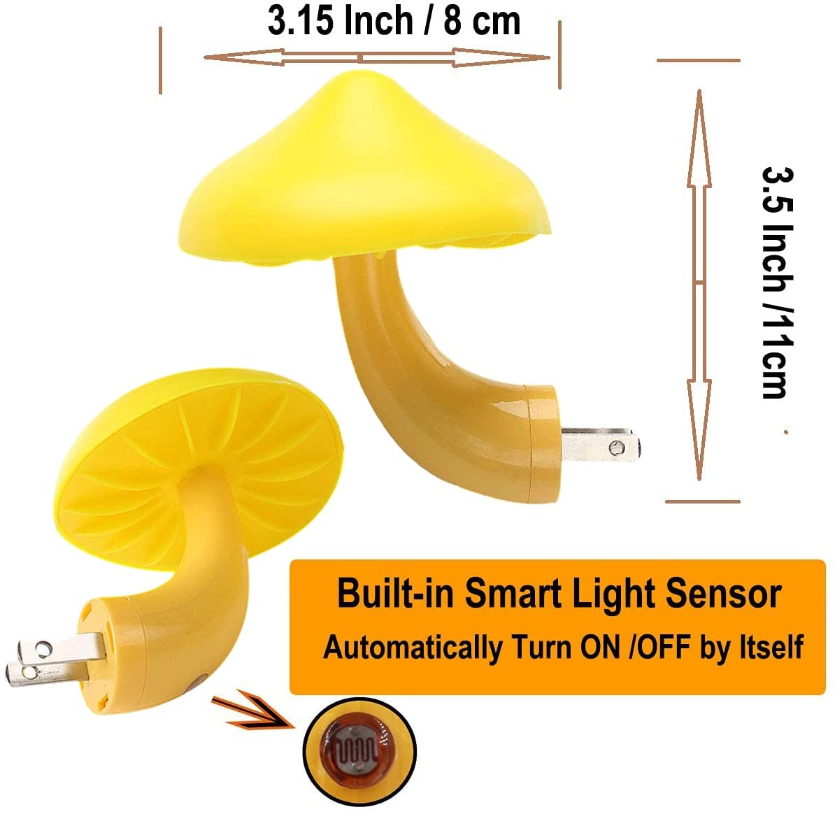 Mushroom Night Light Plug-In
