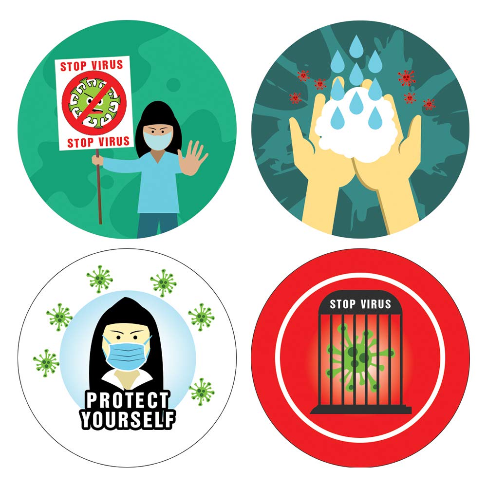Stop The Contagion Sticker Set