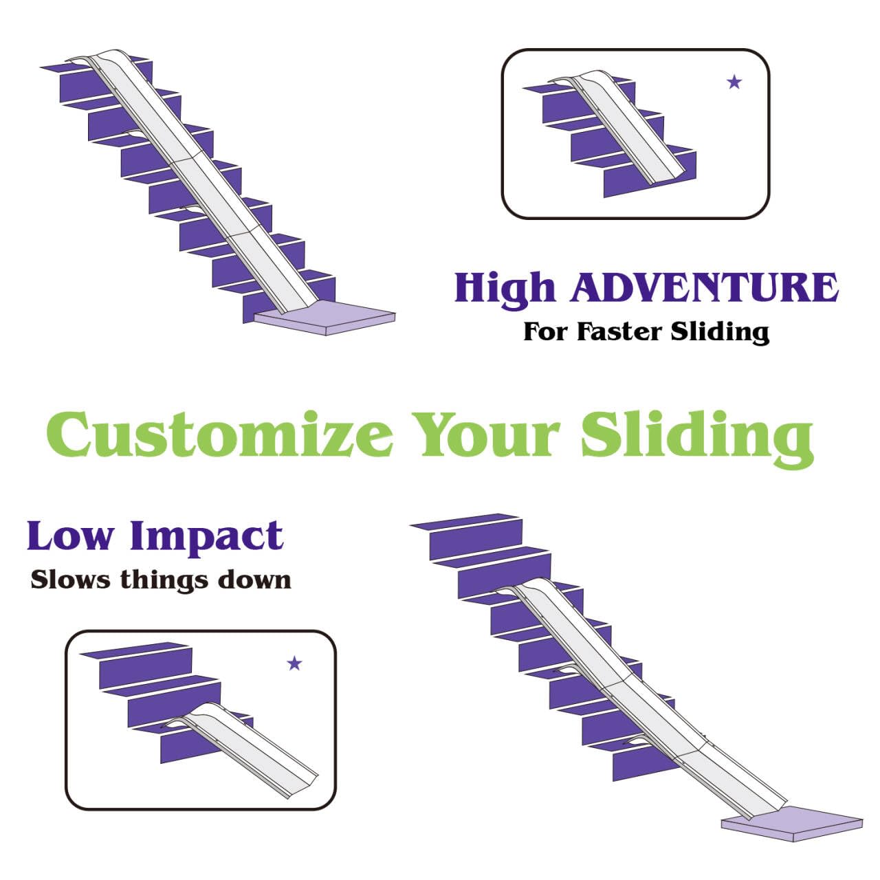 Staircase Slide Attachment for Indoor Play