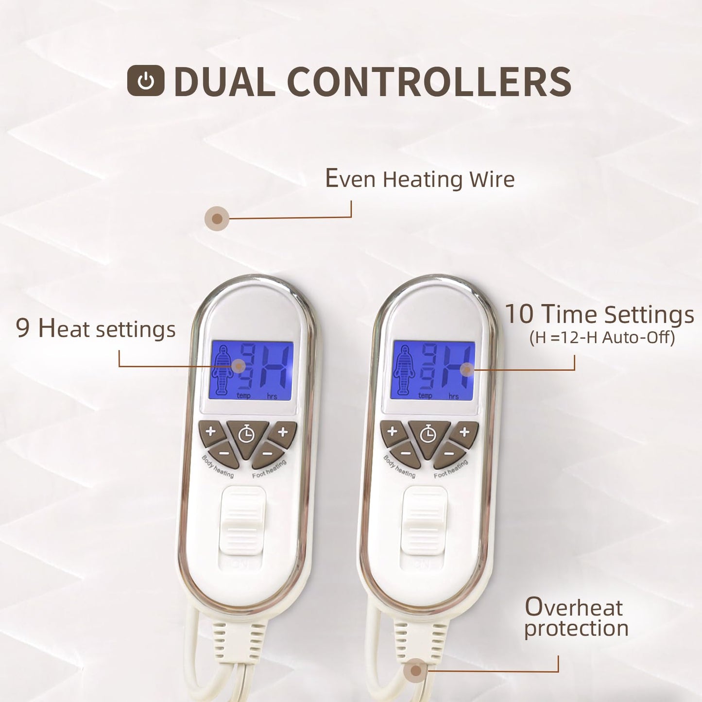 Premium Electric Heated Mattress Pad