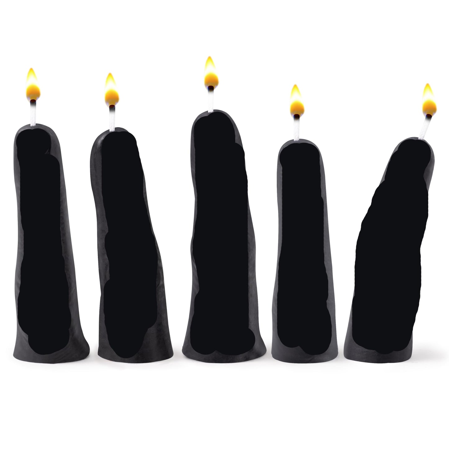 Minimalist Candle with Abstract Hand Gesture Design