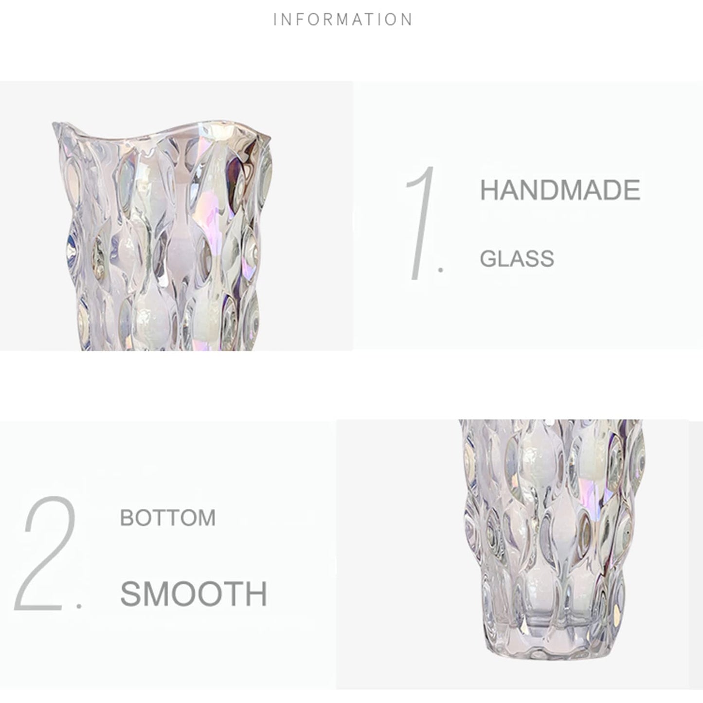 Elegant Tall Clear Glass Vase: Showcase Your Blooms