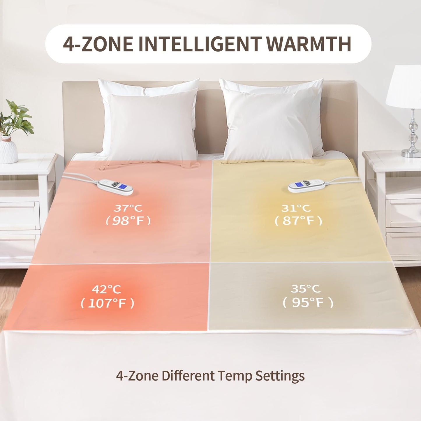 Premium Electric Heated Mattress Pad