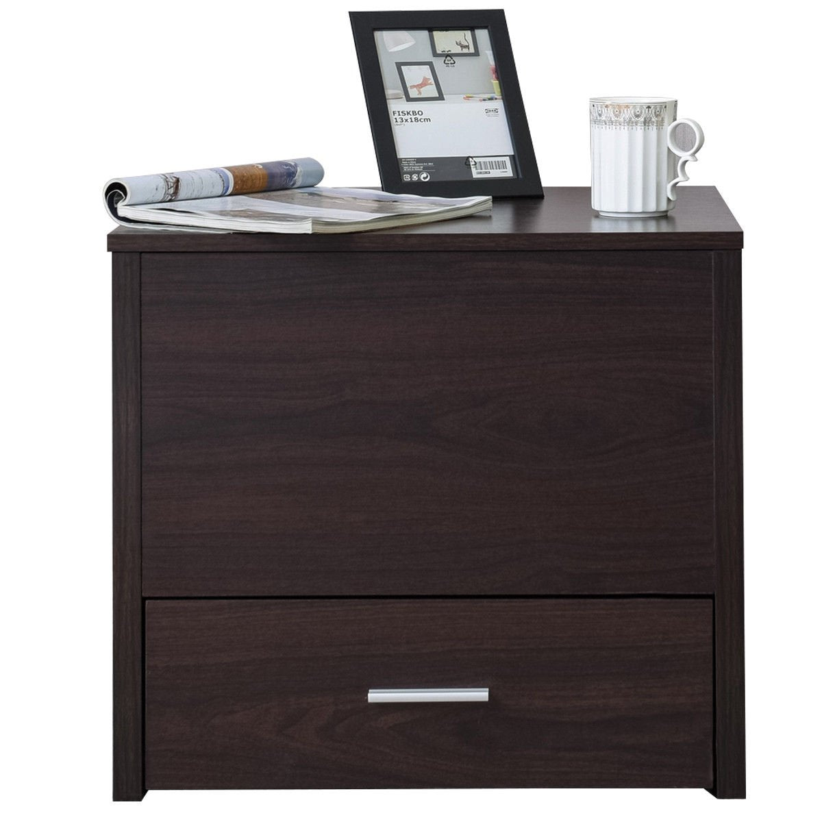 Side End Table with Hidden Compartment