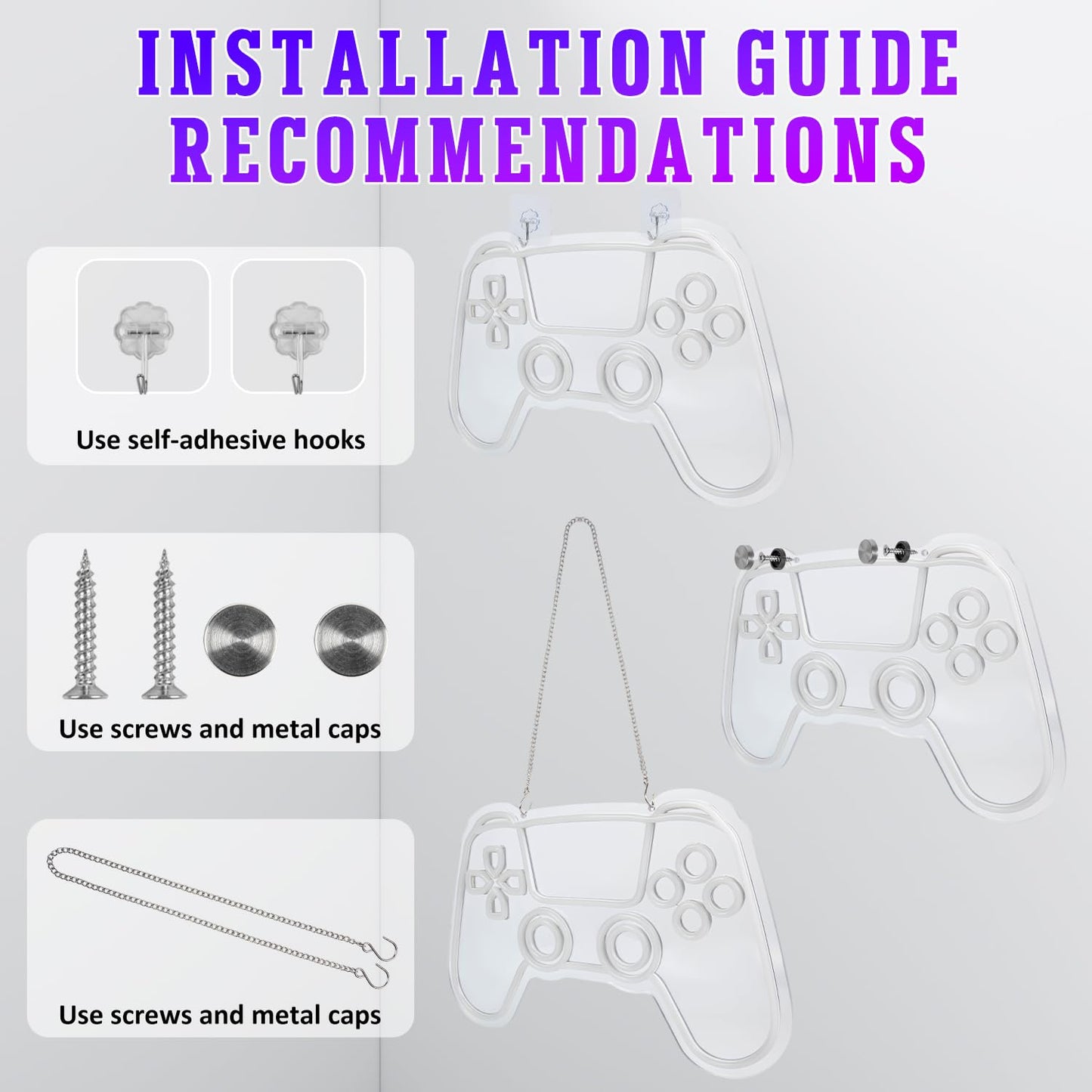 Gamer Neon Sign - Adjustable Brightness Gamepad Shape