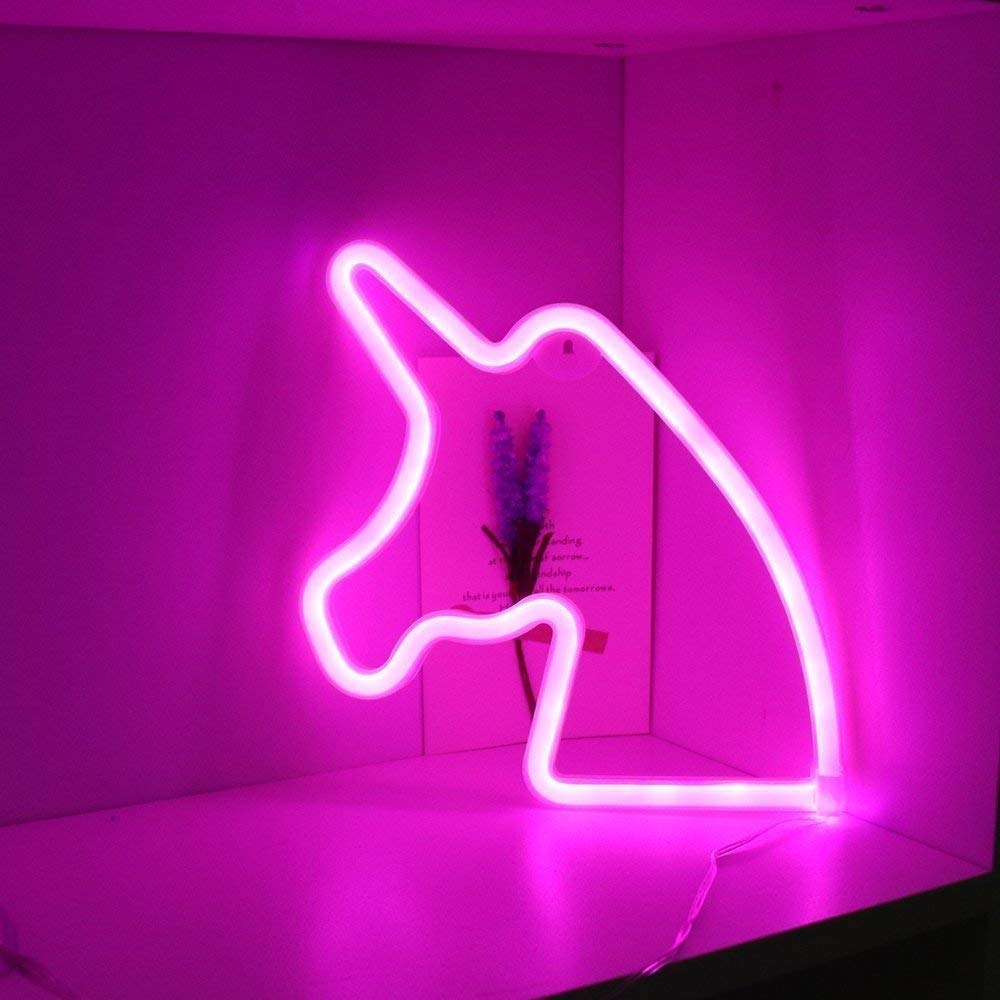 Neon Unicorn Night Light